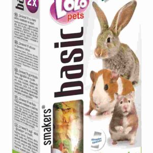 LoLo Pets Smakers maiusepulgad närilistele ja jänestele õuntega 2tk 90g