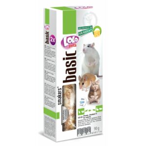 LoLo Pets Smakers maiusepulgad närilistele juustuga 2tk 90g