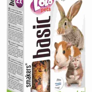 LoLo Pets Smakers maiusepulgad närilistele ja jänestele lille kroonlehtedega 2tk 80g