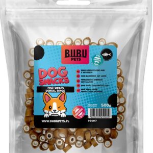 Bubu Pets koeramaius närimisrõngad lõhega 500g
