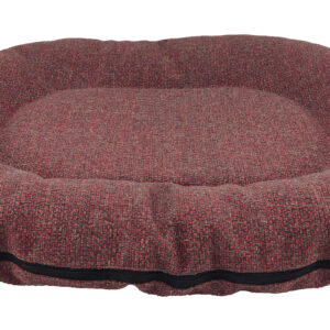 Cazo Oval Bed Luna punane pesa koertele 75x100x15 cm
