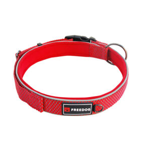 Freedog Extreme nailonist punane kaelarihm koerale 25mm x 46-66cm