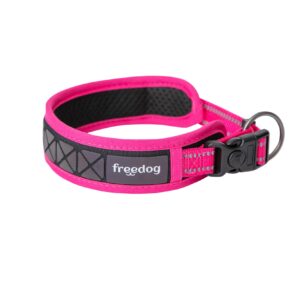Freedog Boreal fuksiaroosa kaelarihm koerale 15mm x 30-42cm