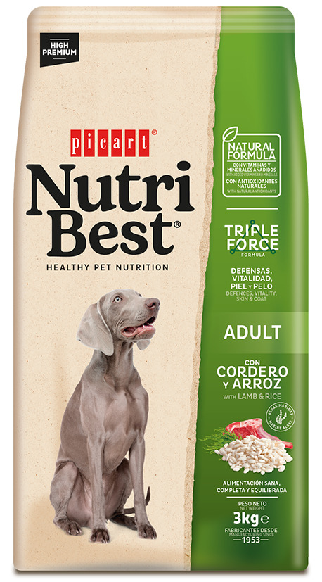 Nutribest Adult Lamb & Rice koeratoit 3kg
