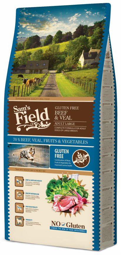 Sam's Field Adult Large Beef & Veal koeratoit 13 kg