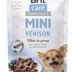 Brit Care Mini Venison fillets in gravy einekotike koertele 85g