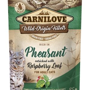 Carnilove Cat Pouch Pheasant with Raspberry Leaves einekotike kassidele 85g