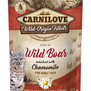Carnilove Cat Pouch Wild Boar Chamomile einekotike kassidele 85g