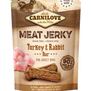 Carnilove Dog Jerky Turkey & Rabbit maius koerale 100g