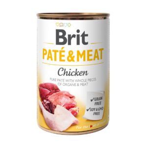 Brit Care Chicken Paté & Meat konserv koertele 400g