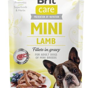 Brit Care Mini Lamb fillets in gravy einekotike koertele 85g