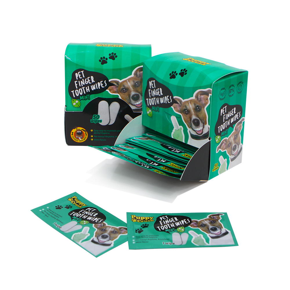 Puppy Crush hambapuhastussalvrätik piparmünt 50 tk