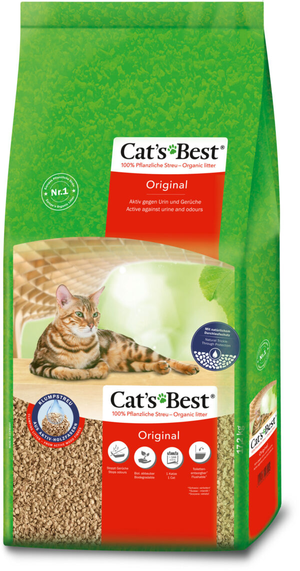 Cat's Best Original paakuv kassiliiv 40L