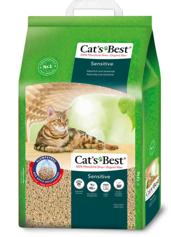Cat's Best Sensitive paakuv kassiliiv 20L