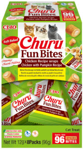 Churu FUN BITES Chicken Recipe wraps Chicken with Pumpkin kassimaius 8 x 12g