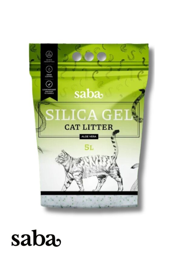 SABA Aloe Vera lõhnaline silikageelist kassiliiv 5L