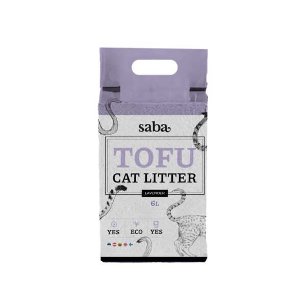 SABA lavendlilõhnaline tofu kassiliiv 6L
