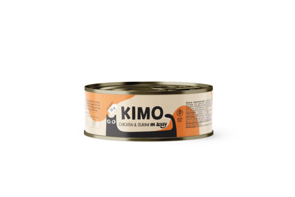 Kimo Chicken & Surimi in Jelly konserv kassidele 70g
