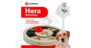 Flamingo interaktiivne puidust mänguasi Hera koertele ø 25cm