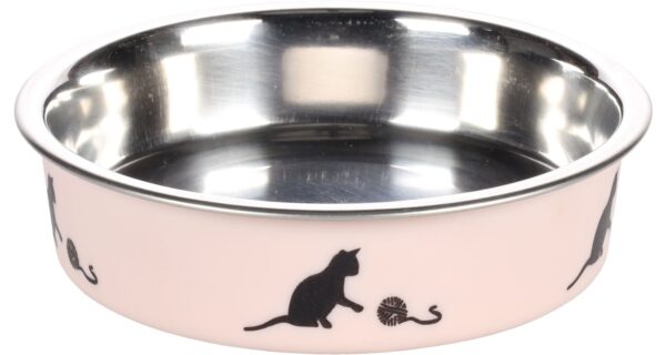 Flamingo libisemisvastase põhjaga roosa kauss kassile ø 11cm - 180ml