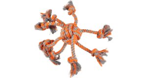 Flamingo nöörilelu "Kaheksajalg" koerale 30cm