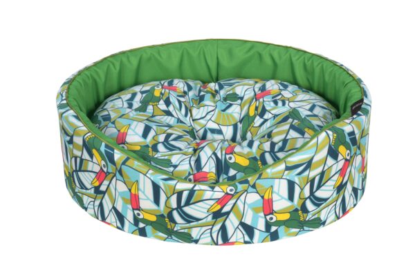 Cazo Foam Bed Cotton Toucan pesa koertele 50x46 cm