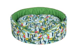 Cazo Foam Bed Cotton Toucan pesa koertele 60x50 cm