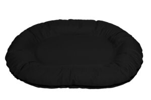 Cazo Oval Bed must pesa koertele 60x80x14 cm