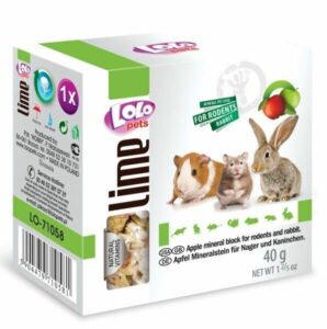 LoLo Pets mineraalkivi närilistele õunaga 40g