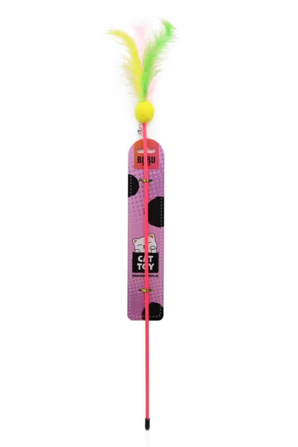 Bubu Pets kassiõng palli ja sulega 57cm (assortii)