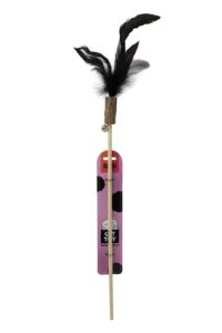 Bubu Pets puidust kassiõng sulega 58cm