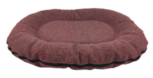 Cazo Oval Bed Luna punane pesa koertele 90x120x16 cm
