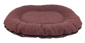 Cazo Oval Bed Luna punane pesa koertele 105x140x17 cm