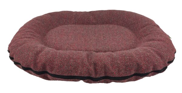 Cazo Oval Bed Luna punane pesa koertele 105x140x17 cm
