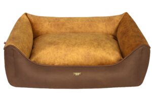 Cazo Soft Bed Velvet Gold pesa koertele 55x42 cm