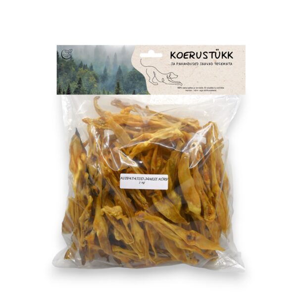 Koerustükk kuivatatud küüliku kõrvad koerale 1kg