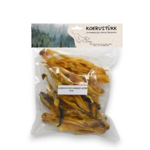 Koerustükk kuivatatud küüliku kõrvad koerale 200g