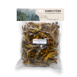Koerustükk kuivatatud kanajalad koerale 1kg