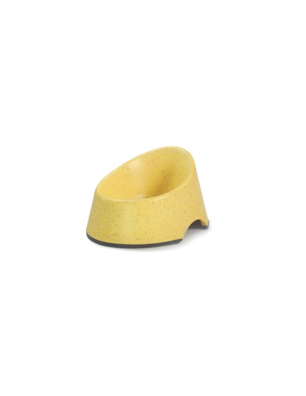 Record Bamboo kollane kauss koerale 12,5x15x8cm