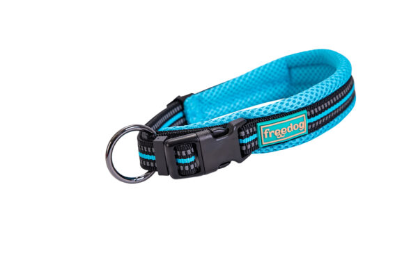Freedog Soft-Sport türkiissinine nailonist kaelarihm 15mm x 35/50cm