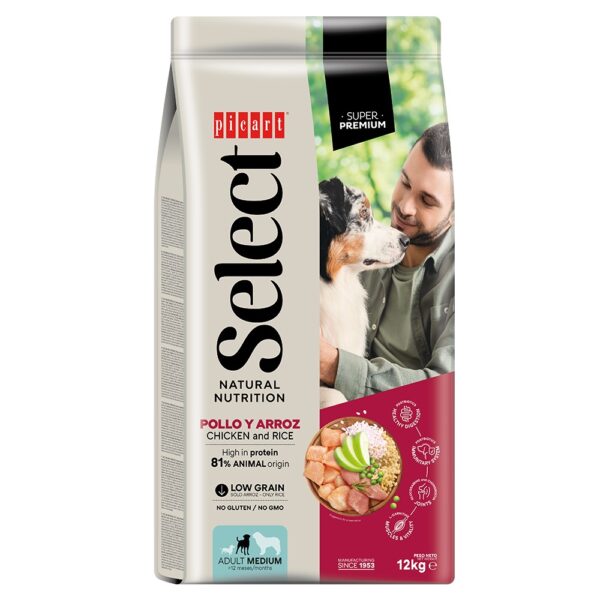 Select Adult Medium Chicken and Rice koeratoit 12kg