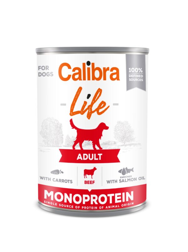 Calibra Life Adult Beef with Carrots konserv koertele 400g