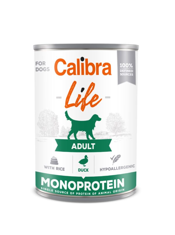 Calibra Life Adult Duck with Rice konserv koertele 400g