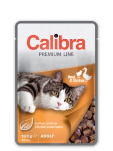 Calibra Premium Duck & Chicken märgtoit kassidele 100g