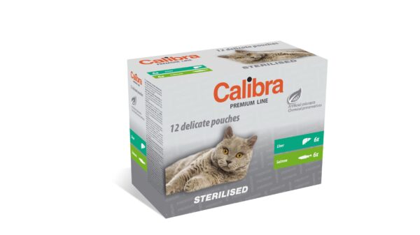 Calibra Premium Sterilised multipakk märgtoit kassidele 12x100g