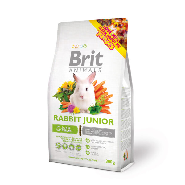 Brit Animals Rabbit Junior täissööt noortele jänestele 0,3 kg