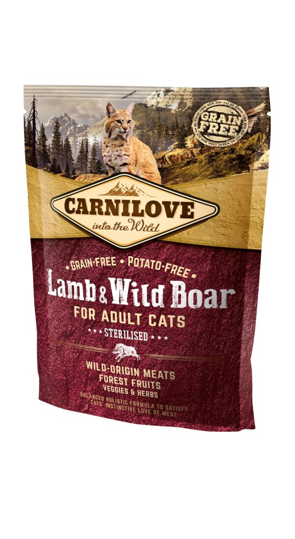 Carnilove Lamb & Wild Boar for Sterilised kassitoit 400g
