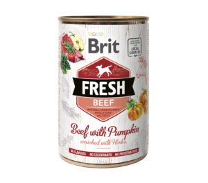 Brit Fresh Beef with Pumpkin konserv koertele 400g