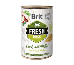 Brit Fresh Duck with Millet konserv koertele 400g