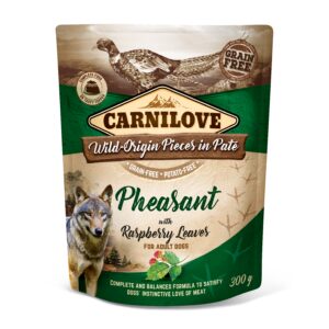 Carnilove Pouch Pate Pheasant with Raspberry Leaves einekotike koertele 300g